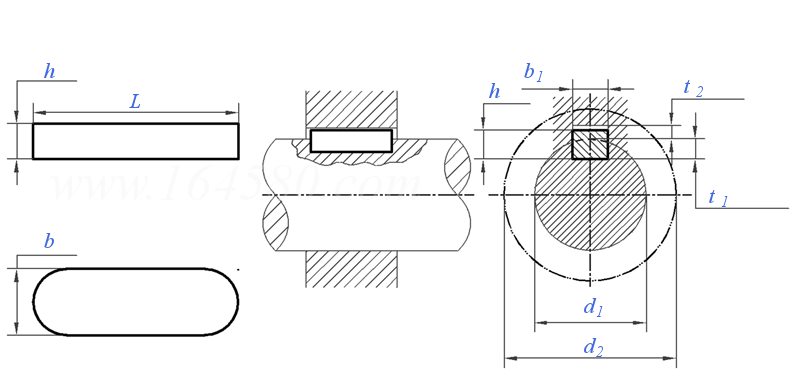 DIN  6885-1 (A) - 2021 A型圆头平键