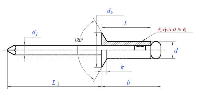 Q  441 开口型沉头抽芯铆钉