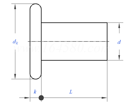 JIS B 1213 (T4) - 1995 冷成型鉚釘—扁平頭鉚釘