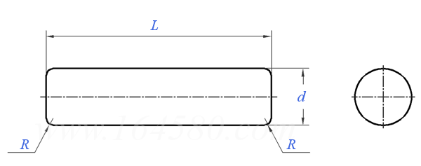 ASME B 18.8.2 - 2000 (R2010) 淬硬圓柱銷 [Table 3]