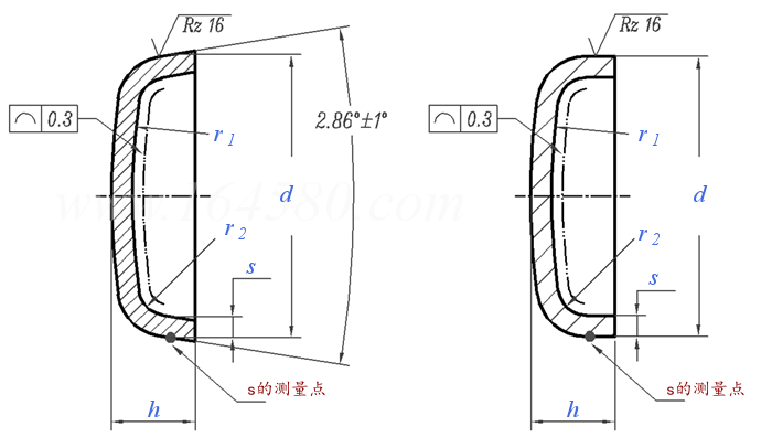 DIN  443 - 2011 密封推入帽