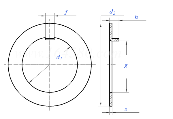 DIN  462 - 1973 内舌止动垫圈