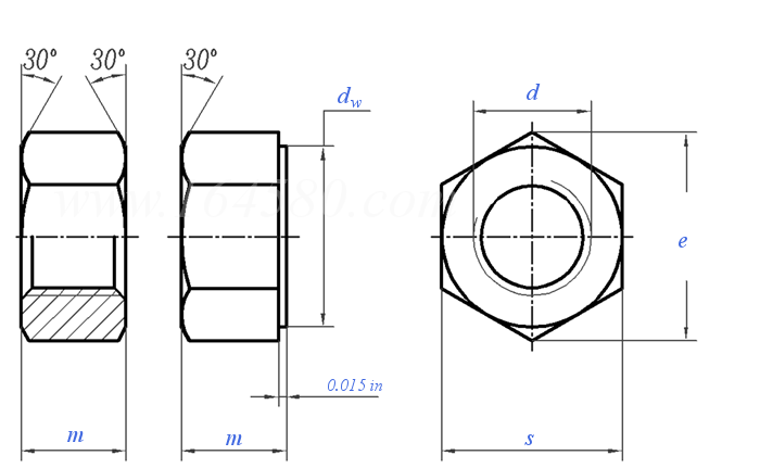 BS  1768 - 1963 精制美制六角厚螺母