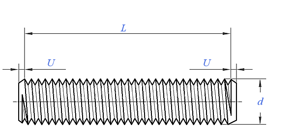 ASME B 18.31.2 - 2014 美制全螺紋法蘭栓接螺柱（A193 / A320 / A437 / A453/A540/A1014）[Table 1]
