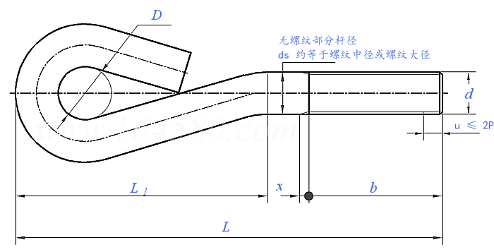 GB /T 799 (A) - 2020 地腳螺栓 A型