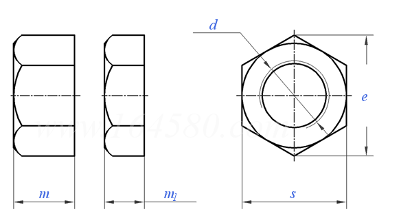 SAE J 104 - 1969 重型六角平螺母