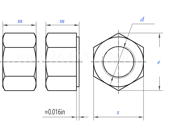 SAE J 104 - 1969 六角厚螺母