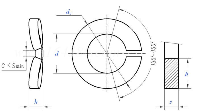 DIN  128 (A) - 1987 鞍形弹簧垫圈