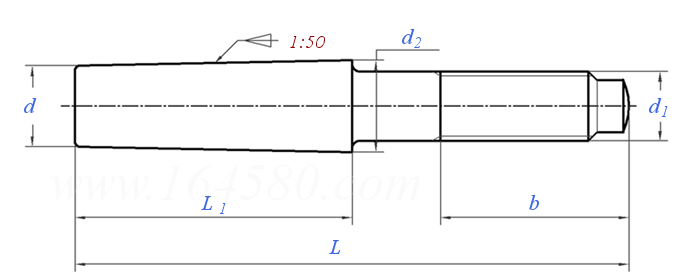 DIN  258 - 2012 螺尾锥销