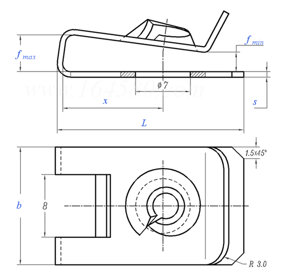 DIN  34818 - 2002 簧片螺母