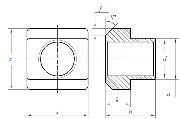 JIS B 1167 - 2011 T形槽用螺母