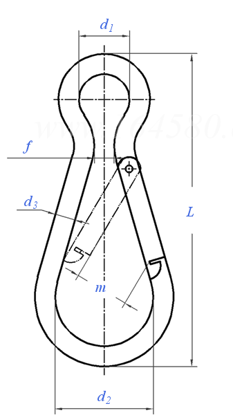 DIN  5299 (C) - 1980 彈簧鉤 C型