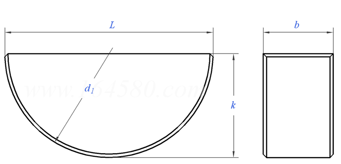 DIN  6888 - 2022 半圓鍵