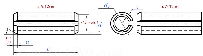 ISO  8752 - 1987 弹性圆柱销 重型