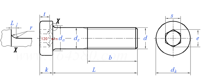 DIN  7984 - 2002 内六角矮圓柱頭螺釘