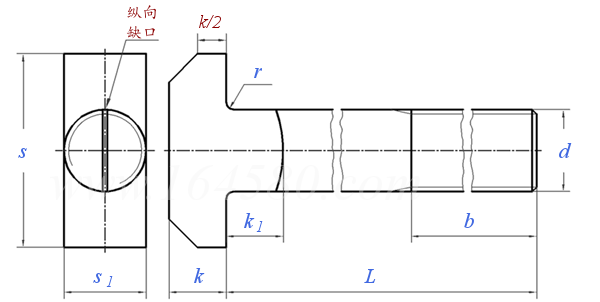 DIN  7992 - 2024 大頭T形頭螺栓