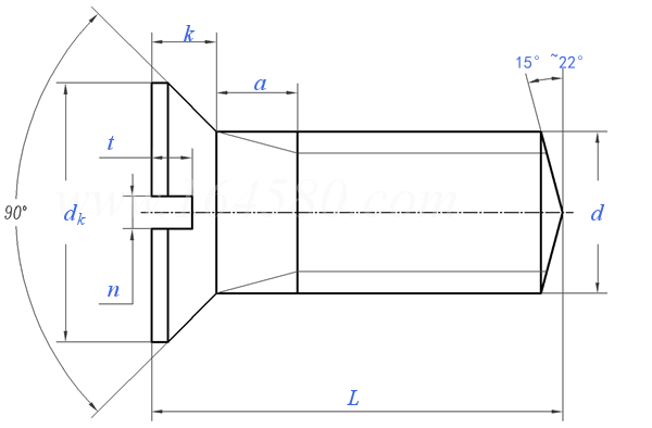 CNS  4363 - 1980 精密用开槽沉头螺钉 M0.4～M1.4