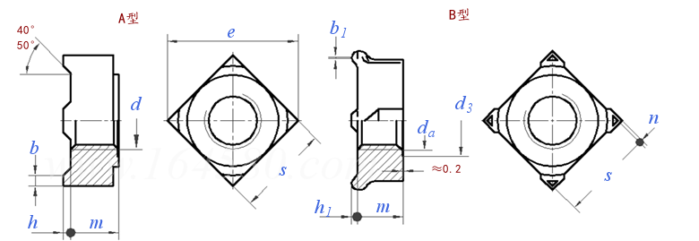 Q  371 焊接方螺母