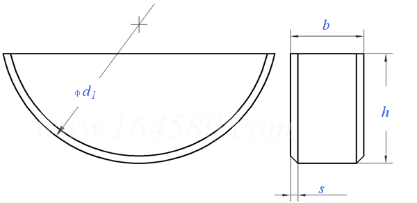 GB /T 1099.1 - 2003 普通型 半圓鍵