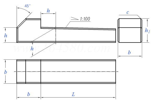 GB /T 1565 - 2003 钩头型楔键