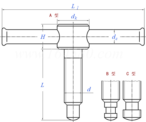 GB /T 2163 - 1991 机床夹具零件及部件 活动手柄压紧螺钉