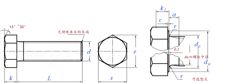 AS  1111.2 - 2015 米制六角头螺钉 C级