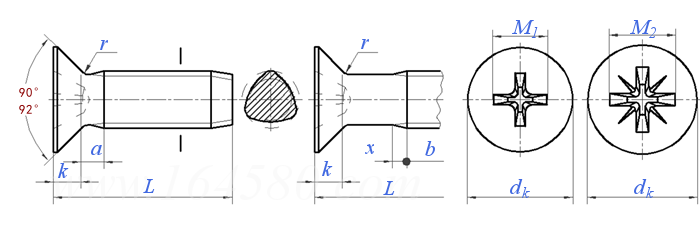 GB /T 6561 - 2014 十字槽沉头自挤螺钉