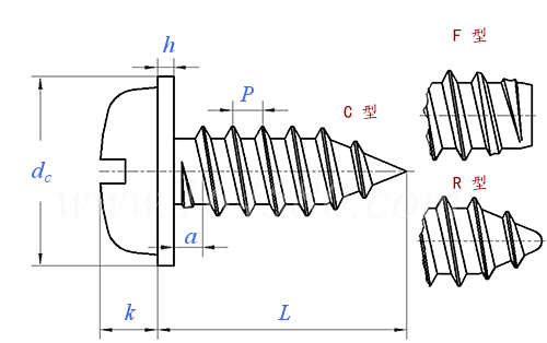 GB /T 9074.18 (S3) - 2017 開槽盤頭自攻螺釘和平墊組合
