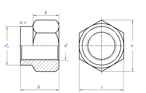GB  1339 - 1988 小六角自锁螺母