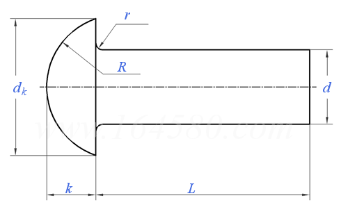 GB  867 - 1986 半圆头铆钉