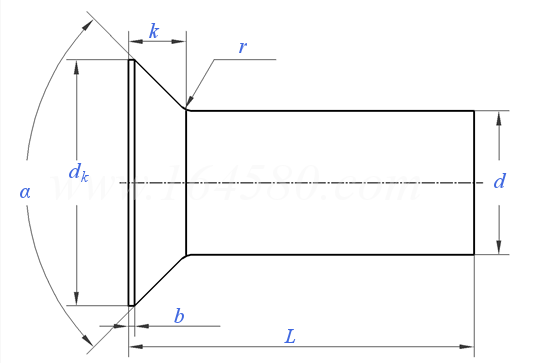 GB  869 - 1986 沉頭鉚釘