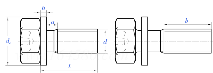 GB  9074.11 - 1988 十字槽凹穴六角頭螺栓和平墊圈組合件