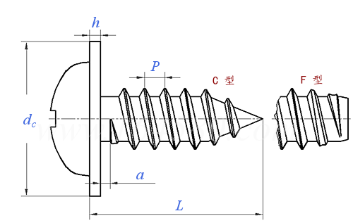 GB  9074.19 - 1988 十字槽盤頭自攻螺釘和大墊圈組合件