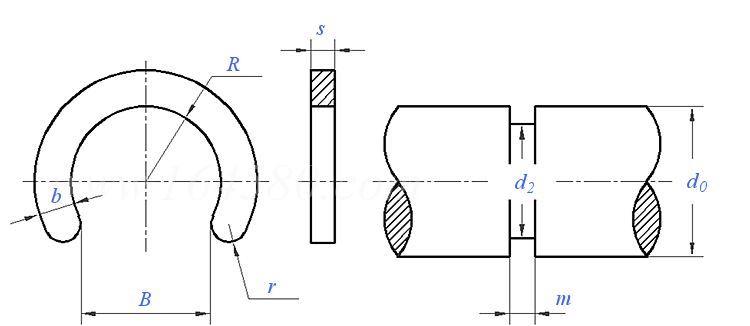 GB  960 - 1986 夹紧挡圈