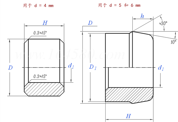GJB  381.10 - 1987 抗拉型環槽鉚釘釘套