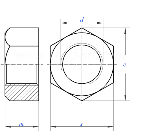 HG /T 20614 - 2009 1型六角細牙螺母