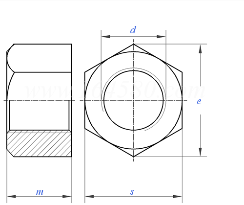 HG /T 20613 (GB6176) - 2009 II型六角細牙螺母