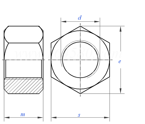 HG /T 20613 - 2009 管法蘭專用六角螺母（d ≥ M39）