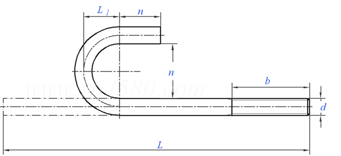 HG /T 21545 (IIa) - 2006 J型地脚螺栓