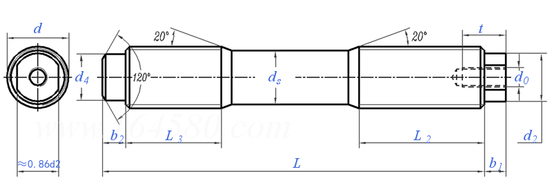 HG /T 21573.2 (BT) - 1995 BT型雙頭螺柱