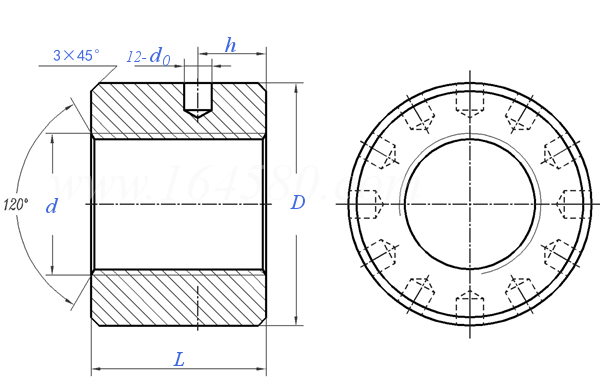 HG /T 21573.3 (R) - 1995 R型大直径螺母