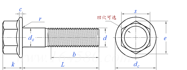 IFI  111 - 2002 六角法蘭面螺栓