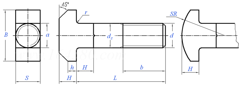 JB /T 1709 - 1991 T型螺栓