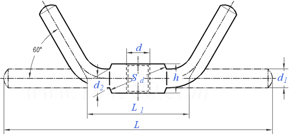 JB /T 3411.63 - 1999 羊角螺母