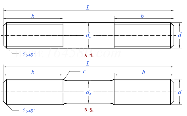 JB /T 4707 - 2000 等长双头螺栓