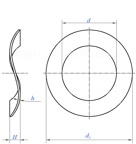 BS  4463 - 1969 米制 工程用波形墊圈
