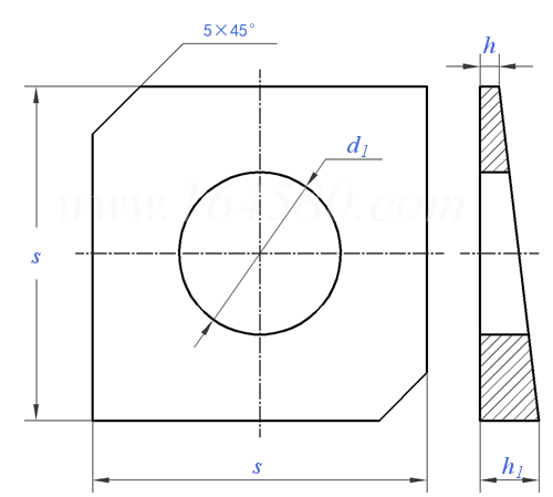 JB /ZQ 4337 - 2006 轻型工字钢用方斜垫圈