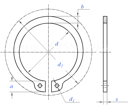JB /ZQ 4342 - 2006 重型軸用彈性擋圈