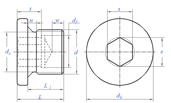 JB /ZQ 4444 - 2006 内六角螺塞(PN31.5)