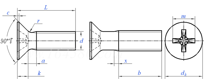 QJ  2584 - 1993 钛合金十字槽沉頭螺釘